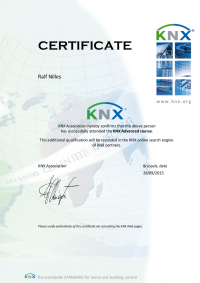 KNX Advanced Partner Zertifikat